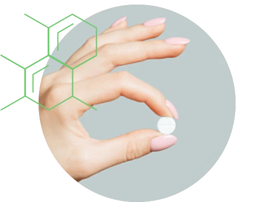 close up of a ThinneX pill